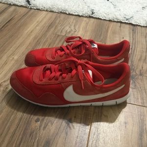 Women’s Red Nike Sneakers Size 10